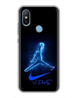 Чехол для Xiaomi Mi6X с картинкой «Jordan Neon Blue» Чехол для Xiaomi Mi6X с картинкой «Jordan Neon Blue»