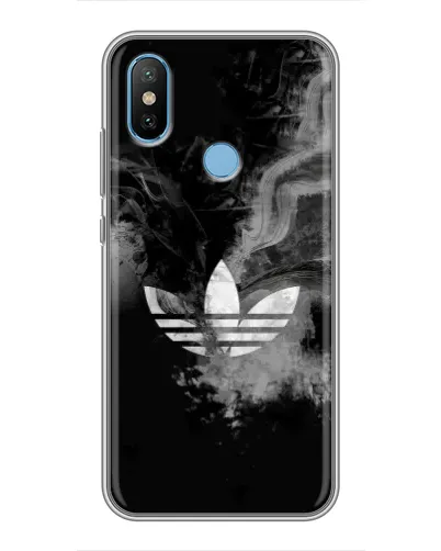 Чехол для Xiaomi Mi6X с картинкой «Абстрактный дым Adidas» Чехол для Xiaomi Mi6X с картинкой «Абстрактный дым Adidas»