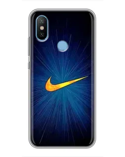 Чехол для Xiaomi Mi6X с картинкой «Синий пульс Nike» Чехол для Xiaomi Mi6X с картинкой «Синий пульс Nike»