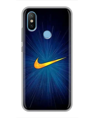 Чехол для Xiaomi Mi6X с картинкой «Синий пульс Nike» Чехол для Xiaomi Mi6X с картинкой «Синий пульс Nike»