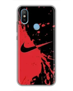 Чехол для Xiaomi Mi6X с картинкой «Красные брызги Nike» Чехол для Xiaomi Mi6X с картинкой «Красные брызги Nike»