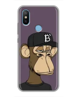 Чехол для Xiaomi Mi6X с картинкой «Bored Ape в кепке»
