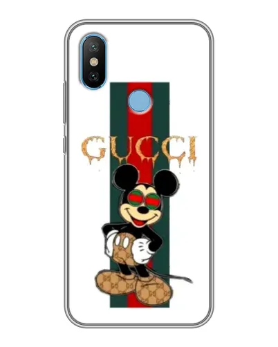Чехол для Xiaomi Mi6X с картинкой «Микки Маус Gucci — полосы» Чехол для Xiaomi Mi6X с картинкой «Микки Маус Gucci — полосы»