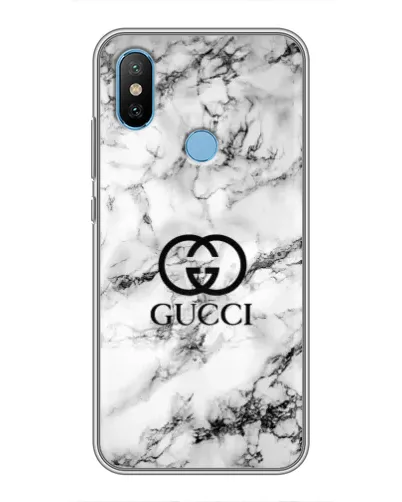 Чехол для Xiaomi Mi6X с картинкой «Gucci — мраморный шик» Чехол для Xiaomi Mi6X с картинкой «Gucci — мраморный шик»