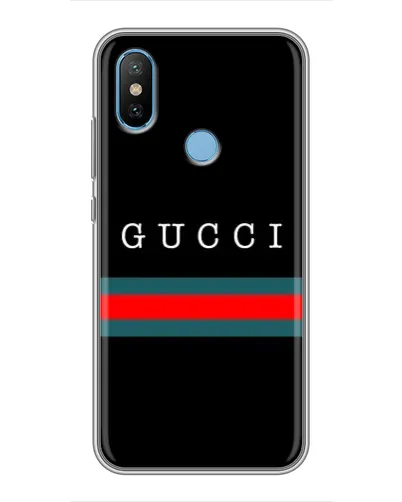 Чехол для Xiaomi Mi6X с картинкой «Gucci — красный пояс» Чехол для Xiaomi Mi6X с картинкой «Gucci — красный пояс»