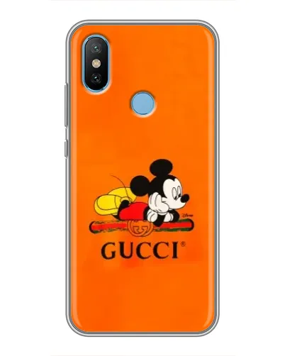Чехол для Xiaomi Mi6X с картинкой «Микки Маус Gucci — оранж» Чехол для Xiaomi Mi6X с картинкой «Микки Маус Gucci — оранж»