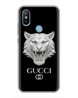 Чехол для Xiaomi Mi6X с картинкой «Gucci — серебряный лев» Чехол для Xiaomi Mi6X с картинкой «Gucci — серебряный лев»