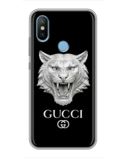 Чехол для Xiaomi Mi6X с картинкой «Gucci — серебряный лев» Чехол для Xiaomi Mi6X с картинкой «Gucci — серебряный лев»