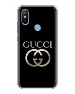 Чехол для Xiaomi Mi6X с картинкой «Gucci — золото на черном» Чехол для Xiaomi Mi6X с картинкой «Gucci — золото на черном»