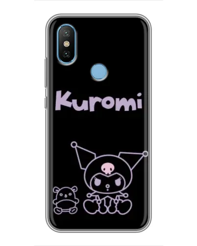 Чехол для Xiaomi Mi6X с картинкой «Kuromi — черный минимализм» Чехол для Xiaomi Mi6X с картинкой «Kuromi — черный минимализм»