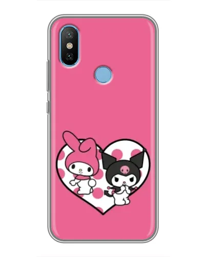 Чехол для Xiaomi Mi6X с картинкой «Kuromi и My Melody» Чехол для Xiaomi Mi6X с картинкой «Kuromi и My Melody»