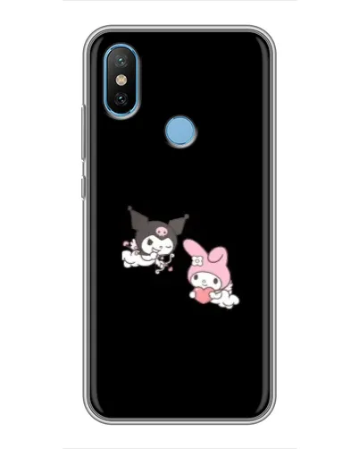 Чехол для Xiaomi Mi6X с картинкой «My Melody и Kuromi» Чехол для Xiaomi Mi6X с картинкой «My Melody и Kuromi»