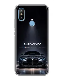 Чехол для Xiaomi Mi6X с картинкой «BMW сквозь ночной город» Чехол для Xiaomi Mi6X с картинкой «BMW сквозь ночной город»