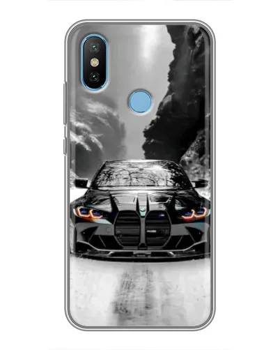 Чехол для Xiaomi Mi6X с картинкой «BMW — акварельный дрифт» Чехол для Xiaomi Mi6X с картинкой «BMW — акварельный дрифт»