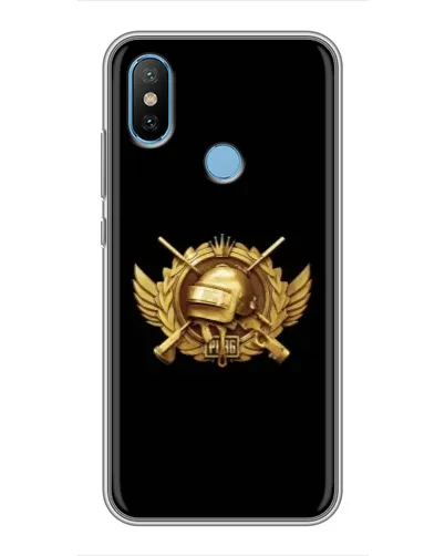 Чехол для Xiaomi Mi6X с картинкой «PUBG — оранжевый градиент»