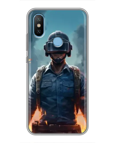 Чехол для Xiaomi Mi6X с картинкой «PUBG — реалистичный герой»