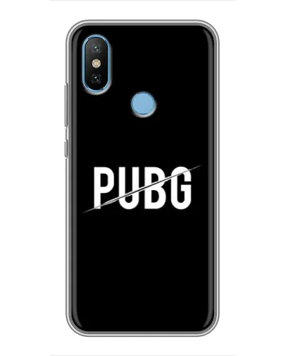 Чехол для Xiaomi Mi6X с картинкой «PUBG — белый логотип»