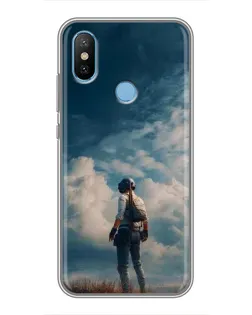 Чехол для Xiaomi Mi6X с картинкой «Герой PUBG на скале» Чехол для Xiaomi Mi6X с картинкой «Герой PUBG на скале»