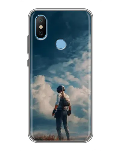 Чехол для Xiaomi Mi6X с картинкой «Герой PUBG на скале»