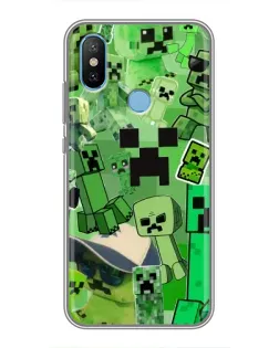Чехол для Xiaomi Mi6X с картинкой «Криперы Minecraft»