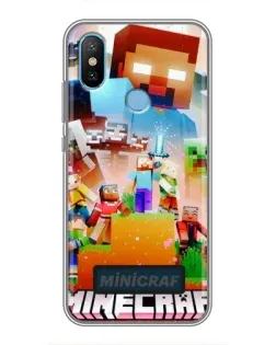 Чехол для Xiaomi Mi6X с картинкой «Minecraft герои игры»