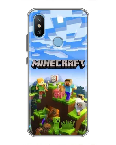 Чехол для Xiaomi Mi6X с картинкой «Minecraft классический мир»