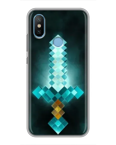 Чехол для Xiaomi Mi6X с картинкой «Алмазный меч неон»