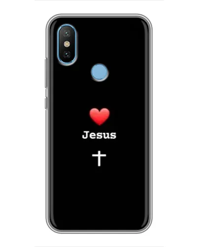Чехол для Xiaomi Mi6X с картинкой «Сердце - Jesus» Чехол для Xiaomi Mi6X с картинкой «Сердце - Jesus»