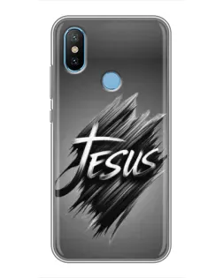 Чехол для Xiaomi Mi6X с картинкой «Надпись Jesus Graffiti»