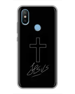Чехол для Xiaomi Mi6X с картинкой «Графический крест Jesus» Чехол для Xiaomi Mi6X с картинкой «Графический крест Jesus»