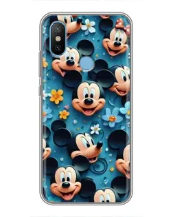 Чехол для Xiaomi Mi6X с картинкой «Паттерн Микки и Минни»