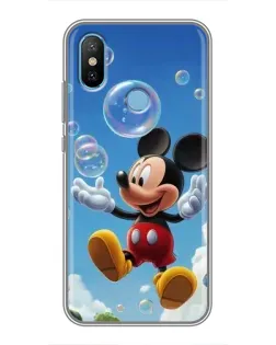 Чехол для Xiaomi Mi6X с картинкой «Mickey и мыльные пузыри»