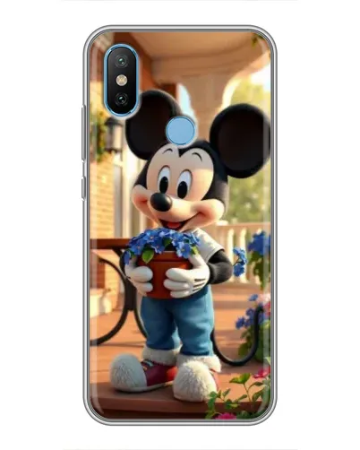 Чехол для Xiaomi Mi6X с картинкой «Микки садовод» Чехол для Xiaomi Mi6X с картинкой «Микки садовод»