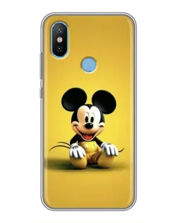 Чехол для Xiaomi Mi6X с картинкой «Микки на желтом»