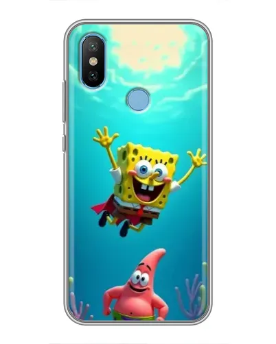 Чехол для Xiaomi Mi6X с картинкой «Спанч Боб под водой» Чехол для Xiaomi Mi6X с картинкой «Спанч Боб под водой»