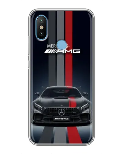 Чехол для Xiaomi Mi6X с картинкой «Mercedes — белый карбон» Чехол для Xiaomi Mi6X с картинкой «Mercedes — белый карбон»
