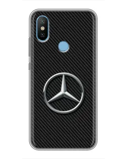 Чехол для Xiaomi Mi6X с картинкой «Карбоновый Mercedes стиль» Чехол для Xiaomi Mi6X с картинкой «Карбоновый Mercedes стиль»