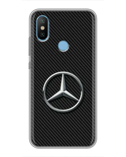 Чехол для Xiaomi Mi6X с картинкой «Карбоновый Mercedes стиль» Чехол для Xiaomi Mi6X с картинкой «Карбоновый Mercedes стиль»
