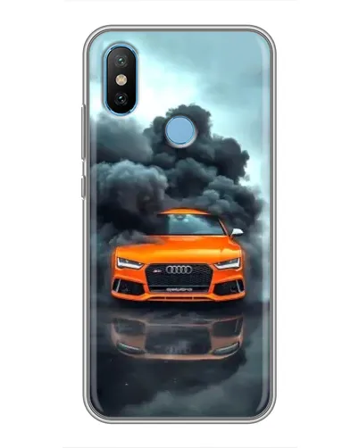 Чехол для Xiaomi Mi6X с картинкой «Audi в облаках дыма»