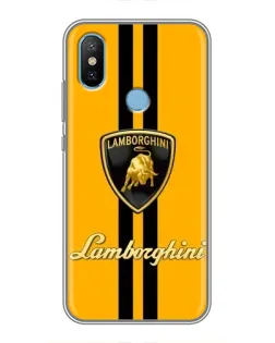 Чехол для Xiaomi Mi6X с картинкой «Lamborghini Stripe желтый»