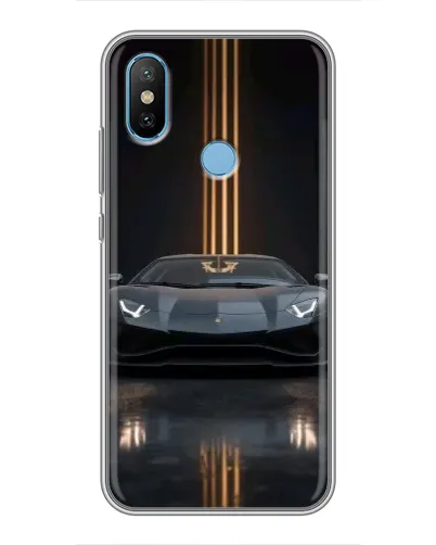 Чехол для Xiaomi Mi6X с картинкой «Lamborghini золотые линии»