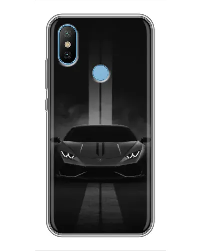 Чехол для Xiaomi Mi6X с картинкой «Lamborghini симметрия дорог»