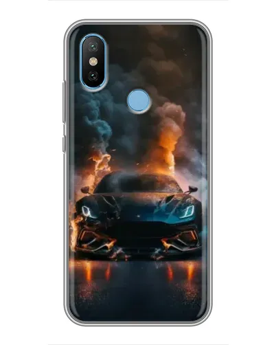 Чехол для Xiaomi Mi6X с картинкой «Lamborghini дымная эстетика»