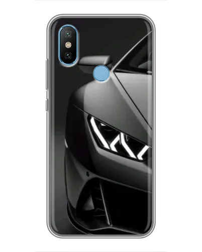 Чехол для Xiaomi Mi6X с картинкой «Lamborghini фары детализация»