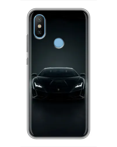 Чехол для Xiaomi Mi6X с картинкой «Черный Lamborghini Aventador»