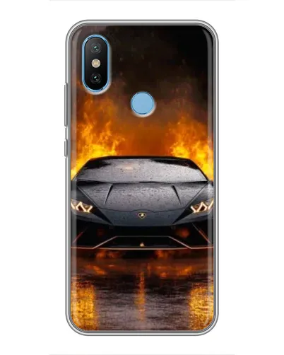 Чехол для Xiaomi Mi6X с картинкой «Lamborghini в огне»