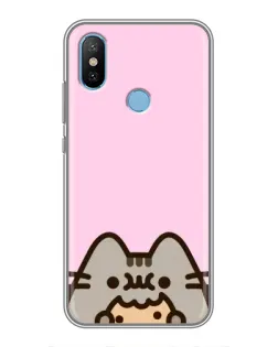 Чехол для Xiaomi Mi6X с картинкой «Pusheen и печенье»