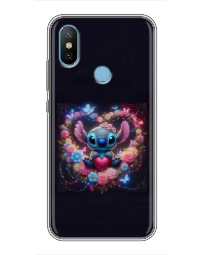 Чехол для Xiaomi Mi6X с картинкой «Stitch в цветах» Чехол для Xiaomi Mi6X с картинкой «Stitch в цветах»