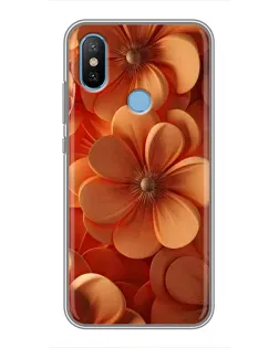 Чехол для Xiaomi Mi6X с картинкой «Оранжевый макро цветок» Чехол для Xiaomi Mi6X с картинкой «Оранжевый макро цветок»