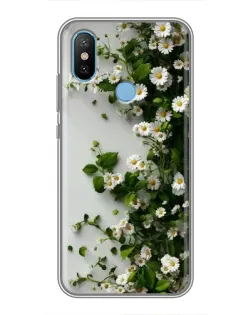 Чехол для Xiaomi Mi6X с картинкой «Ветка мелких белых цветов» Чехол для Xiaomi Mi6X с картинкой «Ветка мелких белых цветов»